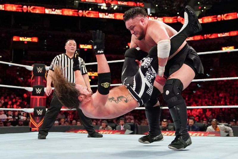 Image result for aj styles vs samoa joe